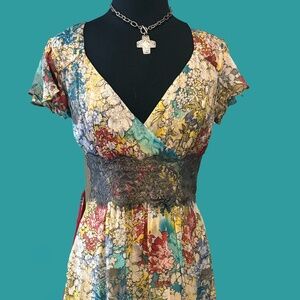 Stunning Watercolor Garden Dress Embrace Effortless Elegance by Sundance